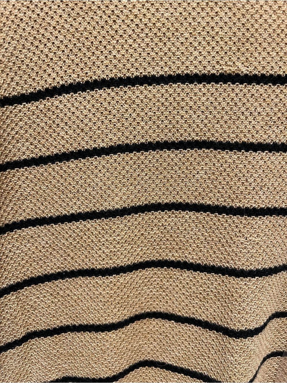 NWT GAP Textured Striped Crewneck Sweater Camel Color with Black Stripes Size XS - Picture 8 of 12
